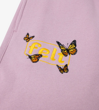 Butterfly Fleece Sweatpants Pink