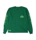 Chrome Hearts Cemetery Cross L/S Tee Kelly/Glo Green