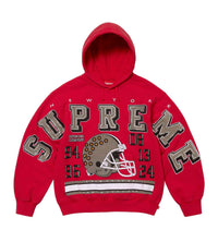 Supreme Champion Studded Hoodie Red front view