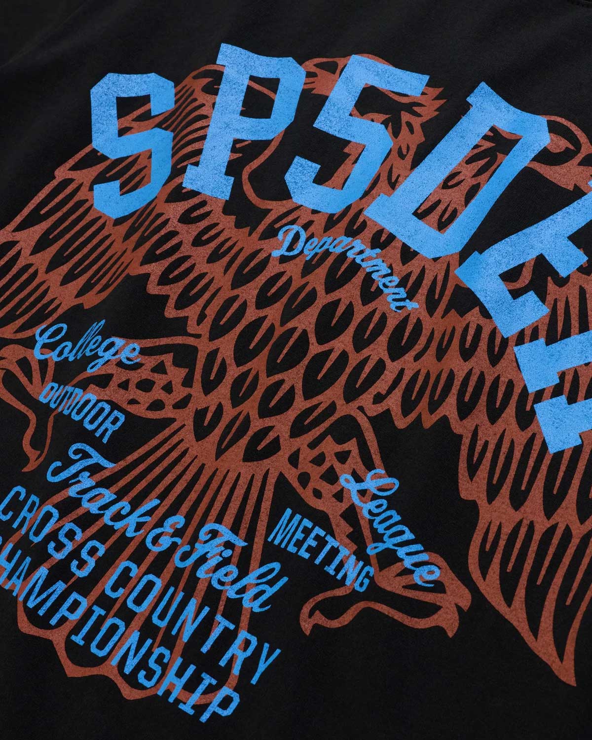 Sp5der Champions league Slub Tee Black/Blue