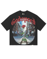 Godspeed Concrete Rose Tee Black