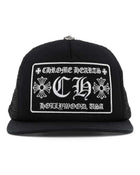 Chrome Hearts Black Hollywood Trucker Cap