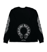 Chrome Hearts Black Horseshoe L/S Tee Back View