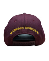 Chrome Hearts CH Baseball Hat Maroon/Gold