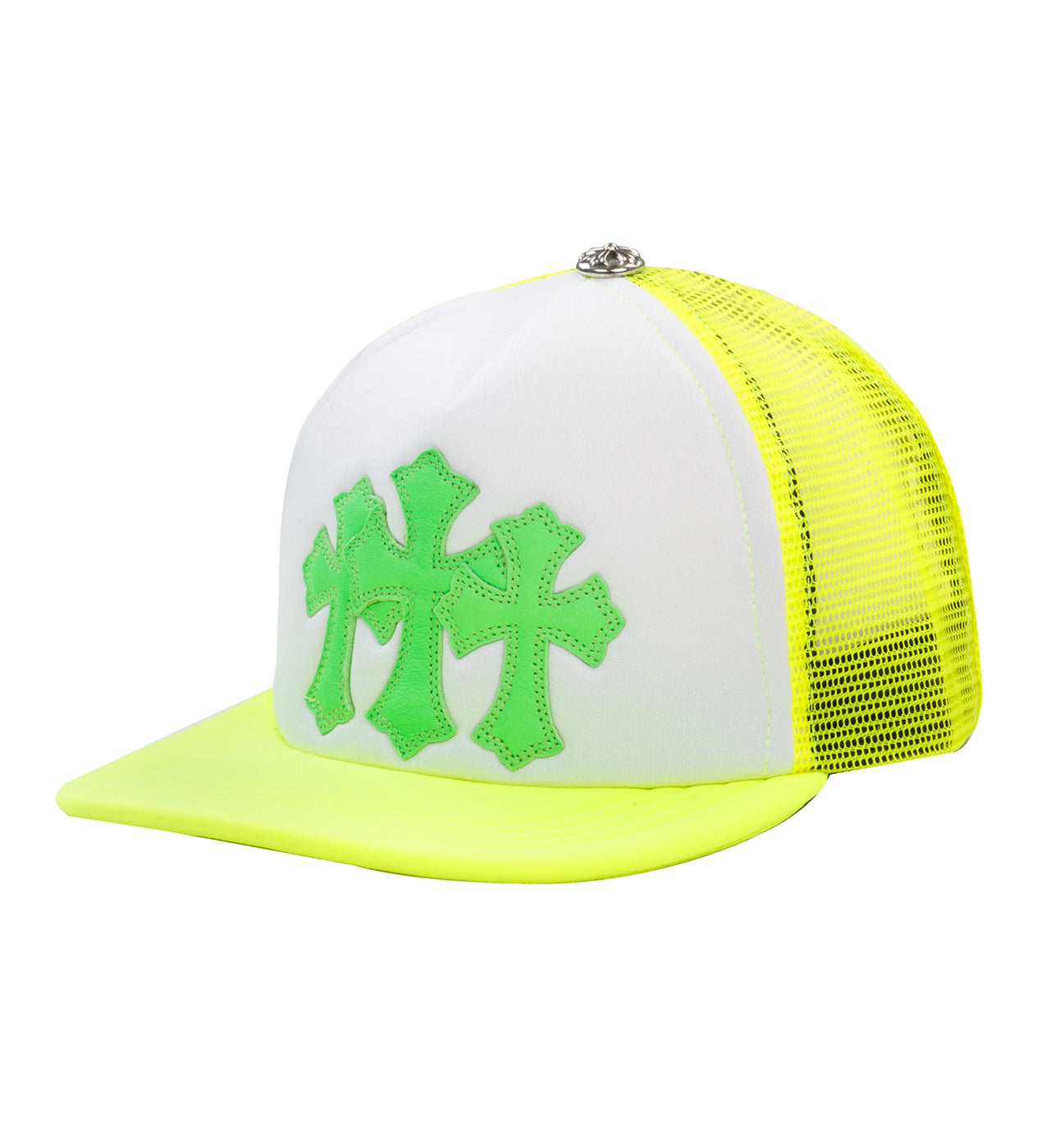 Chrome Hearts Cemetery Trucker Hat Neon