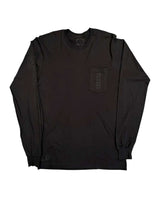Chrome Hearts Cemetery Vertical Logo L/S Tee Black *Miami Exclusive*