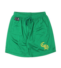 Chrome Hearts Green Mesh Shorts front