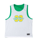 Chrome Hearts Green Reversible Mesh Basketball Jersey inside back