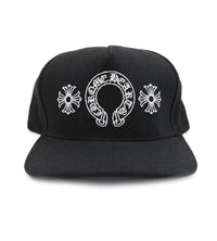 Chrome Hearts Horseshoe Black Trucker Cap