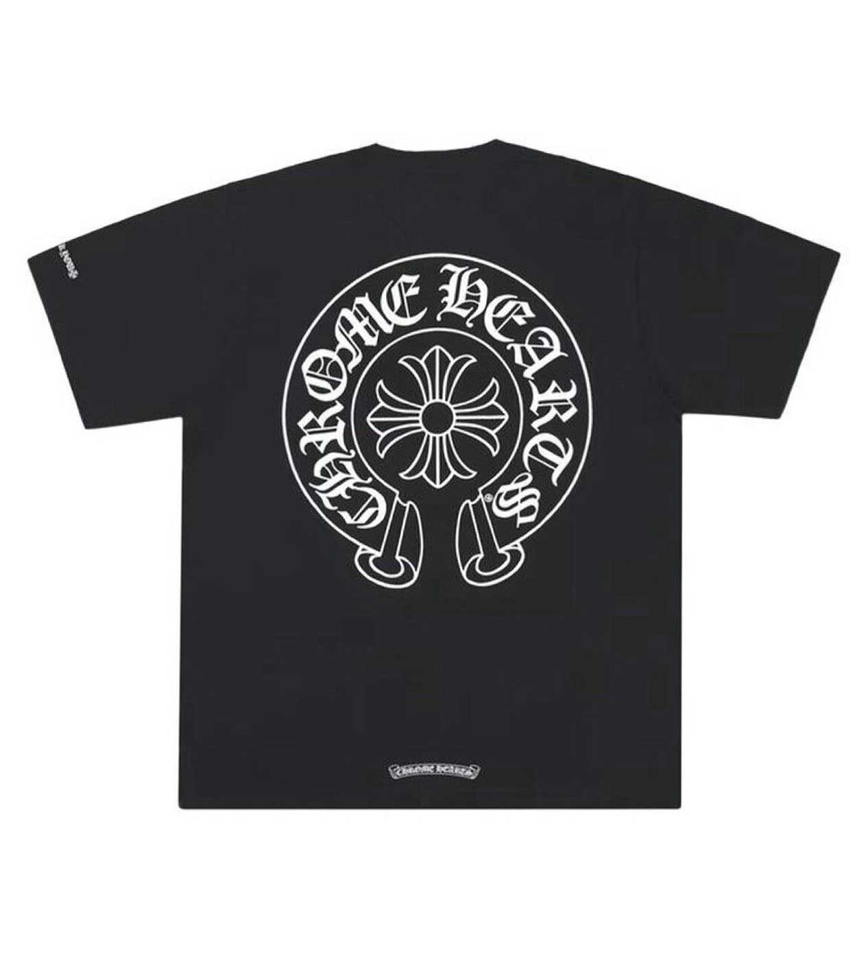 Chrome Hearts Horseshoe Logo Pocket Black Tee