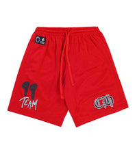 Chrome Hearts Matty Boy Form Mesh Shorts Red