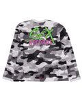 Chrome Hearts Matty Boy Sex Records Thermal Long Sleeve Tee Grey Camo