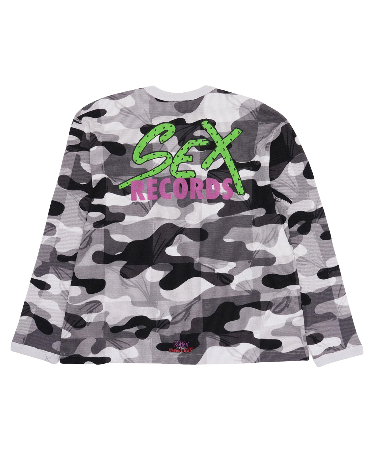 Chrome Hearts Matty Boy Sex Records Thermal Long Sleeve Tee Grey Camo