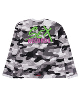 Chrome Hearts Matty Boy Sex Records Thermal Long Sleeve Tee Grey Camo