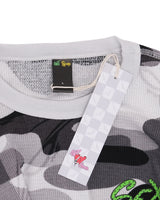 Chrome Hearts Matty Boy Sex Records Thermal Long Sleeve Tee Grey Camo