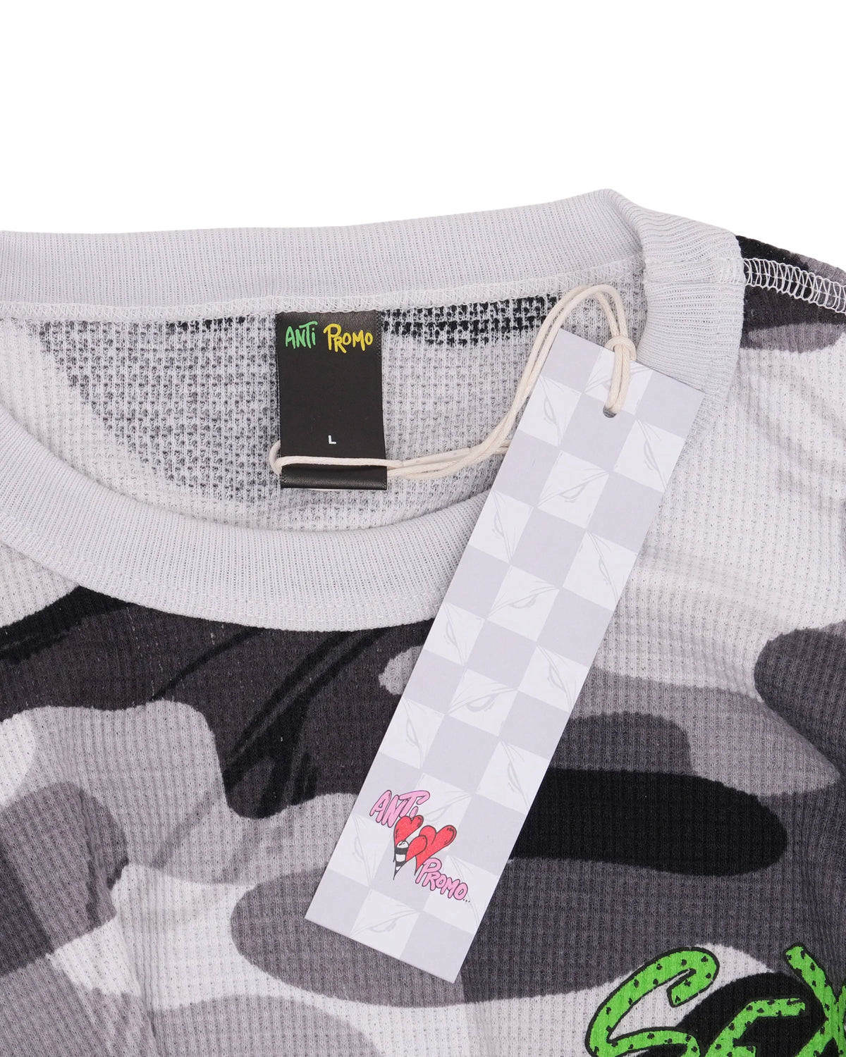 Chrome Hearts Matty Boy Sex Records Thermal Long Sleeve Tee Grey Camo
