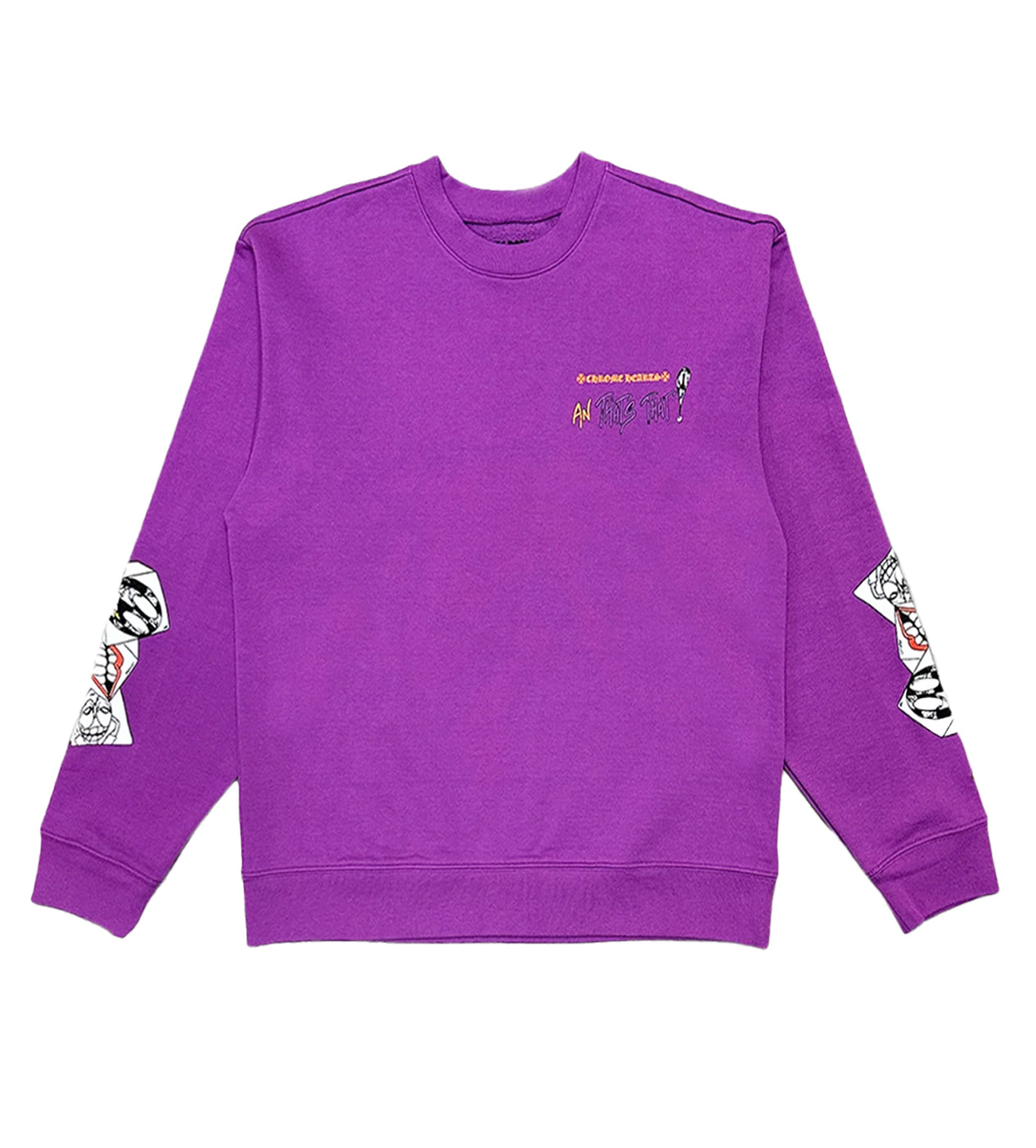 Chrome Hearts Matty Boy 'I Want More' Crewneck Purple