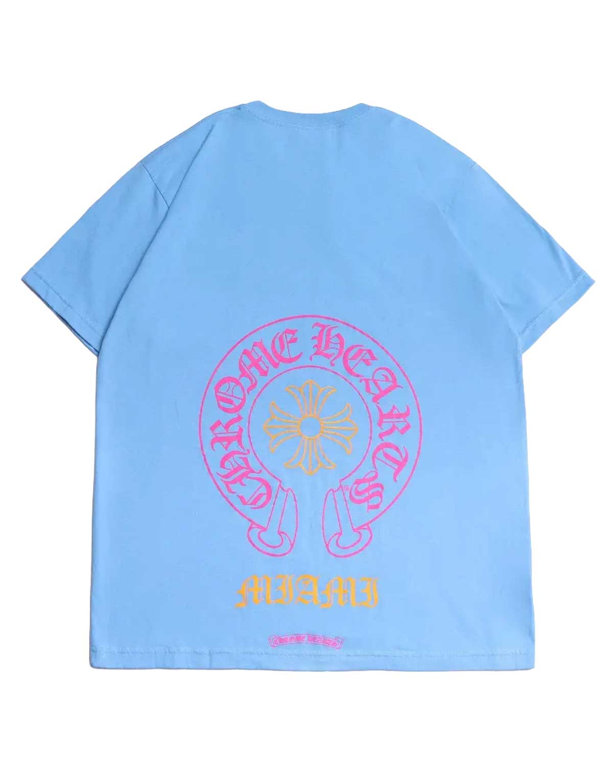 Chrome Hearts Miami Art Basel Horseshoe Pocket Tee Blue