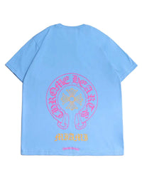 Chrome Hearts Miami Art Basel Horseshoe Pocket Tee Blue
