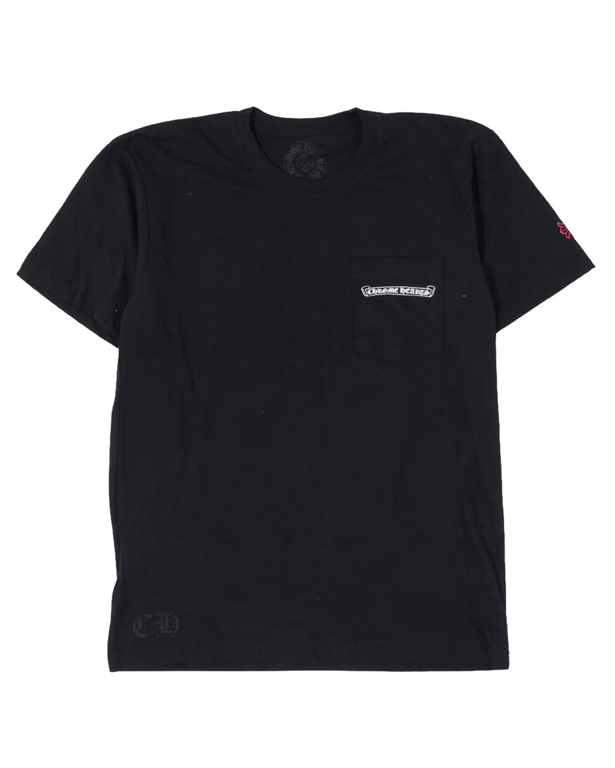 Chrome Hearts NYC Exclusive Scroll Logo Tee Black/Red – Restock AR