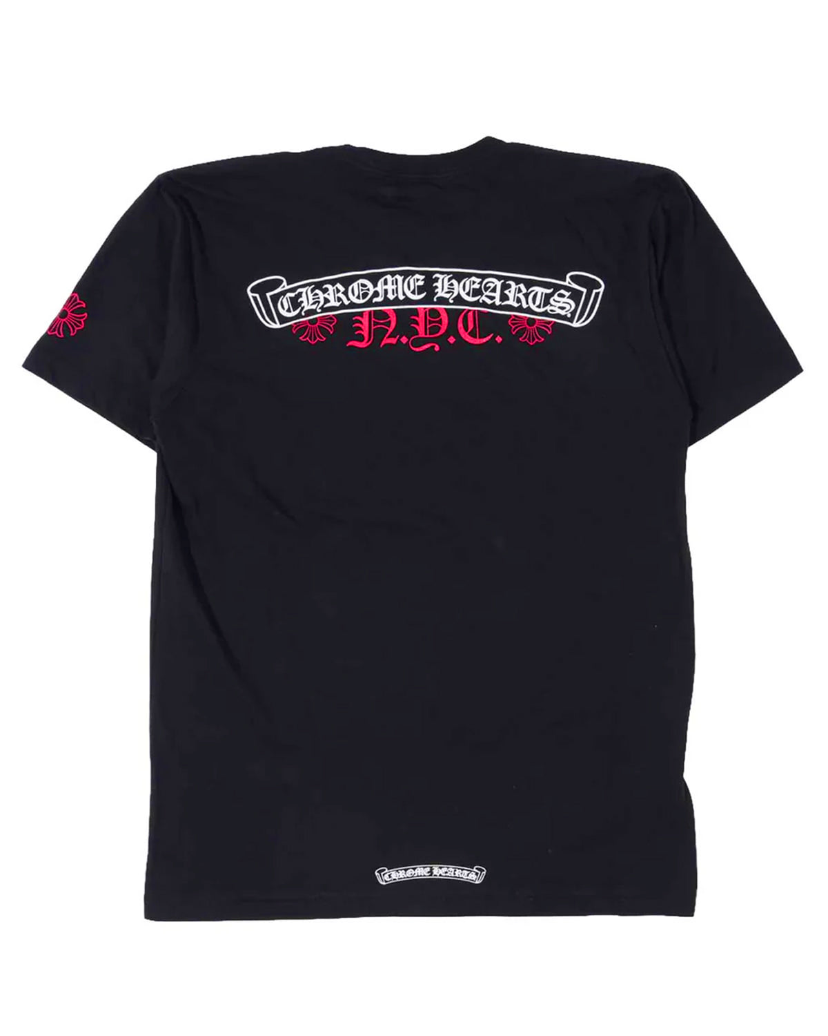 Chrome Hearts NYC Exclusive Scroll Logo Tee Black/Red
