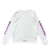 Chrome Hearts Neck Logo Pocket L/S Tee White/Purple