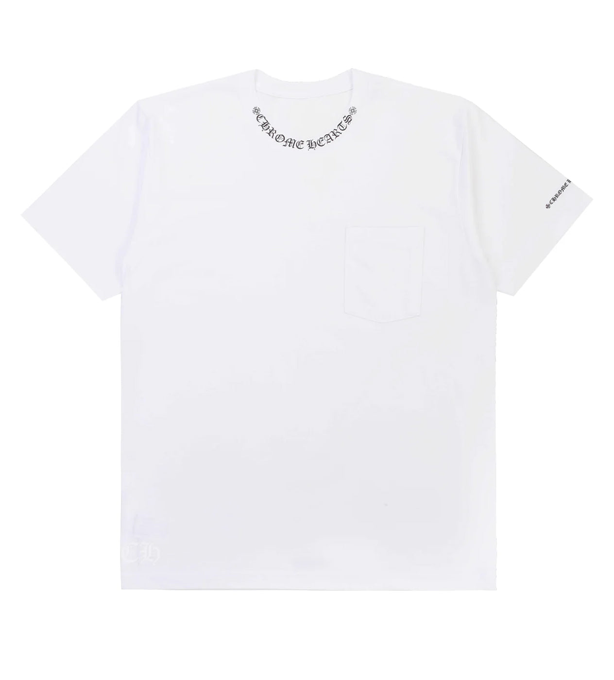 Chrome Hearts Neck Logo Pocket Tee White