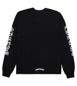 Chrome Hearts Neck Logo Scroll L/S Tee Black