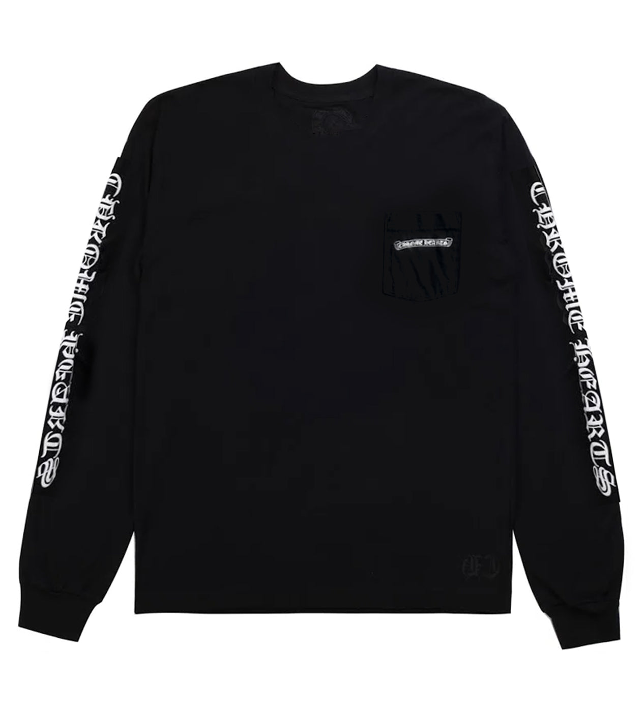 Chrome Hearts Scroll Logo Pocket L/S Tee Black