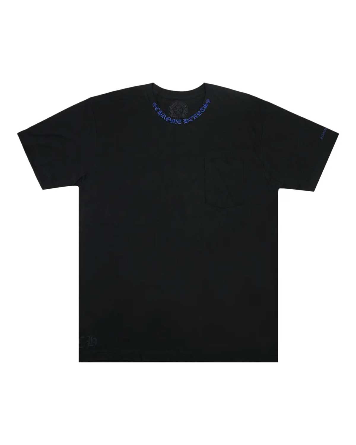 Chrome Hearts Neck Logo Tee Black/Blue
