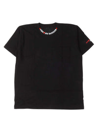 Chrome Hearts Rolling Stones Neck Logo Tee Black