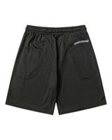 Chrome Hearts Sports Mesh Varsity Shorts Black/Silver