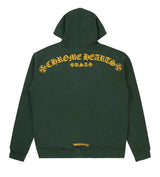 Chrome Hearts T Bar Logo Hoodie Green/Yellow