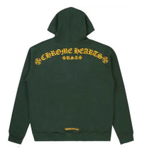 Chrome Hearts T Bar Logo Hoodie Green/Yellow