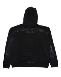 Chrome Hearts Tonal Horseshoe Logo Pullover Hoodie Black