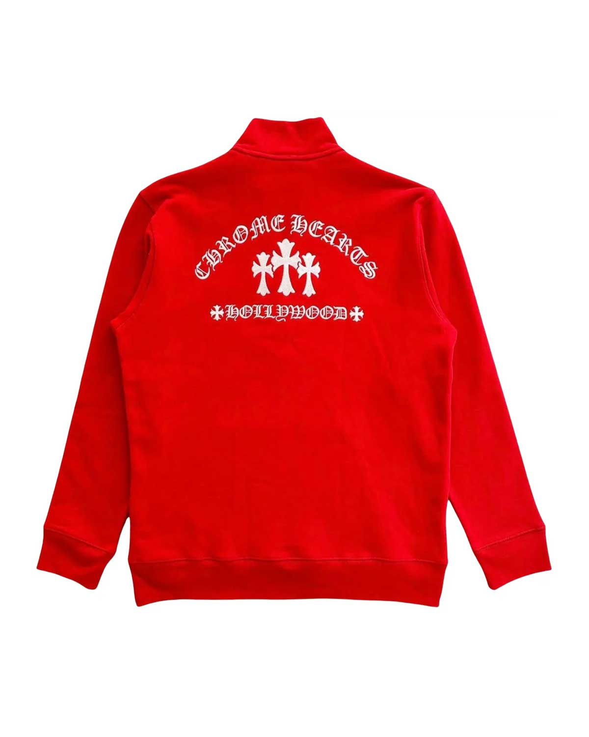 Chrome Hearts Triple Patch Quarter Zip Red – Restock AR