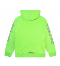 Chrome Hearts Vertical Logo Hooded Sweatshirt Neon Green