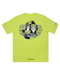 Chrome Hearts X Matty Boy Chain Face Tee Neon Yellow