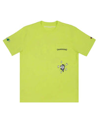 Chrome Hearts X Matty Boy Chain Face Tee Neon Yellow