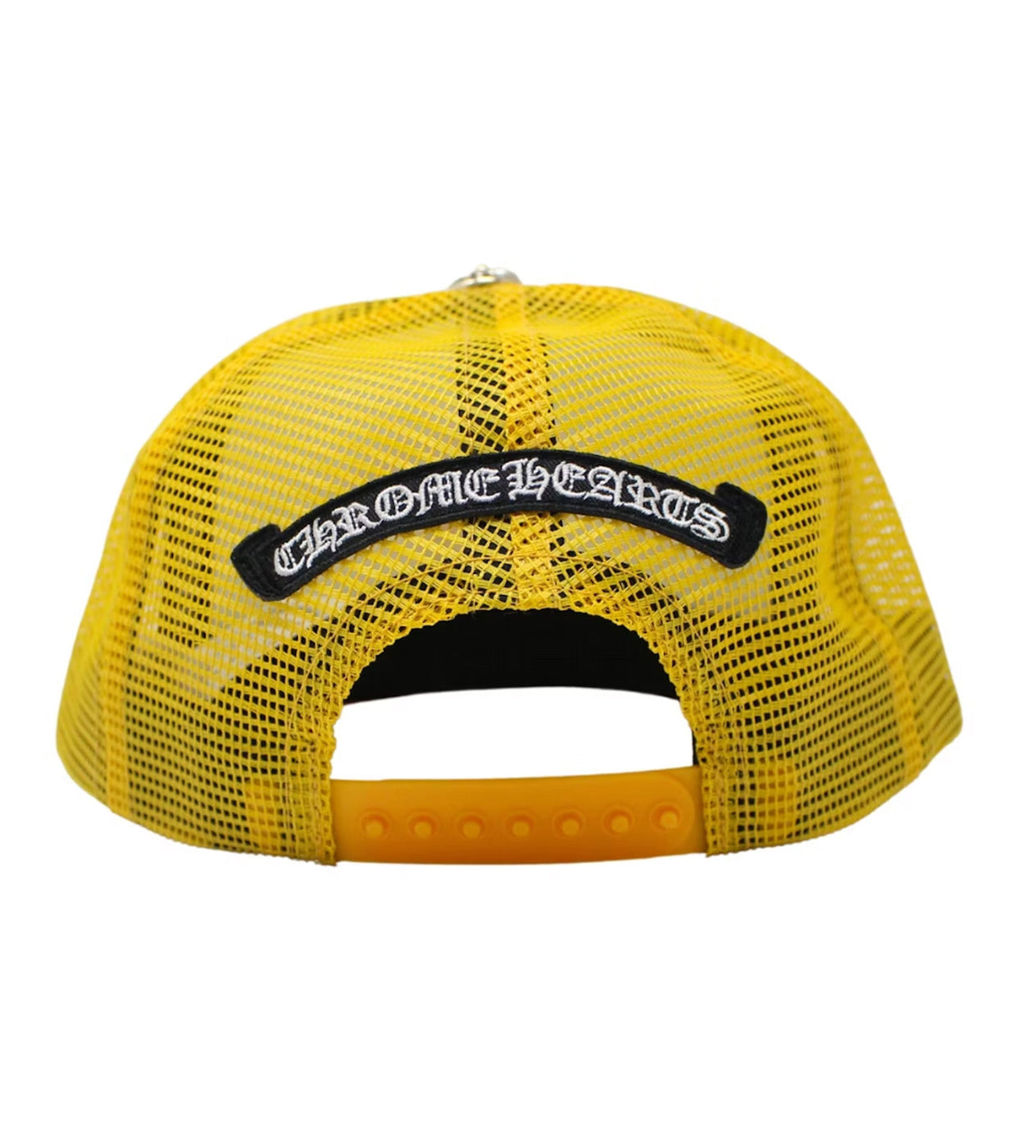 Chrome Hearts Yellow Trucker Cap Back View