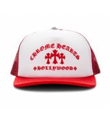 Chrome Hearts Red Cemetery Trucker Cap