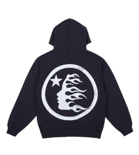 Image of the Hellstar Studios Basic Logo Hoodie Black, Back View