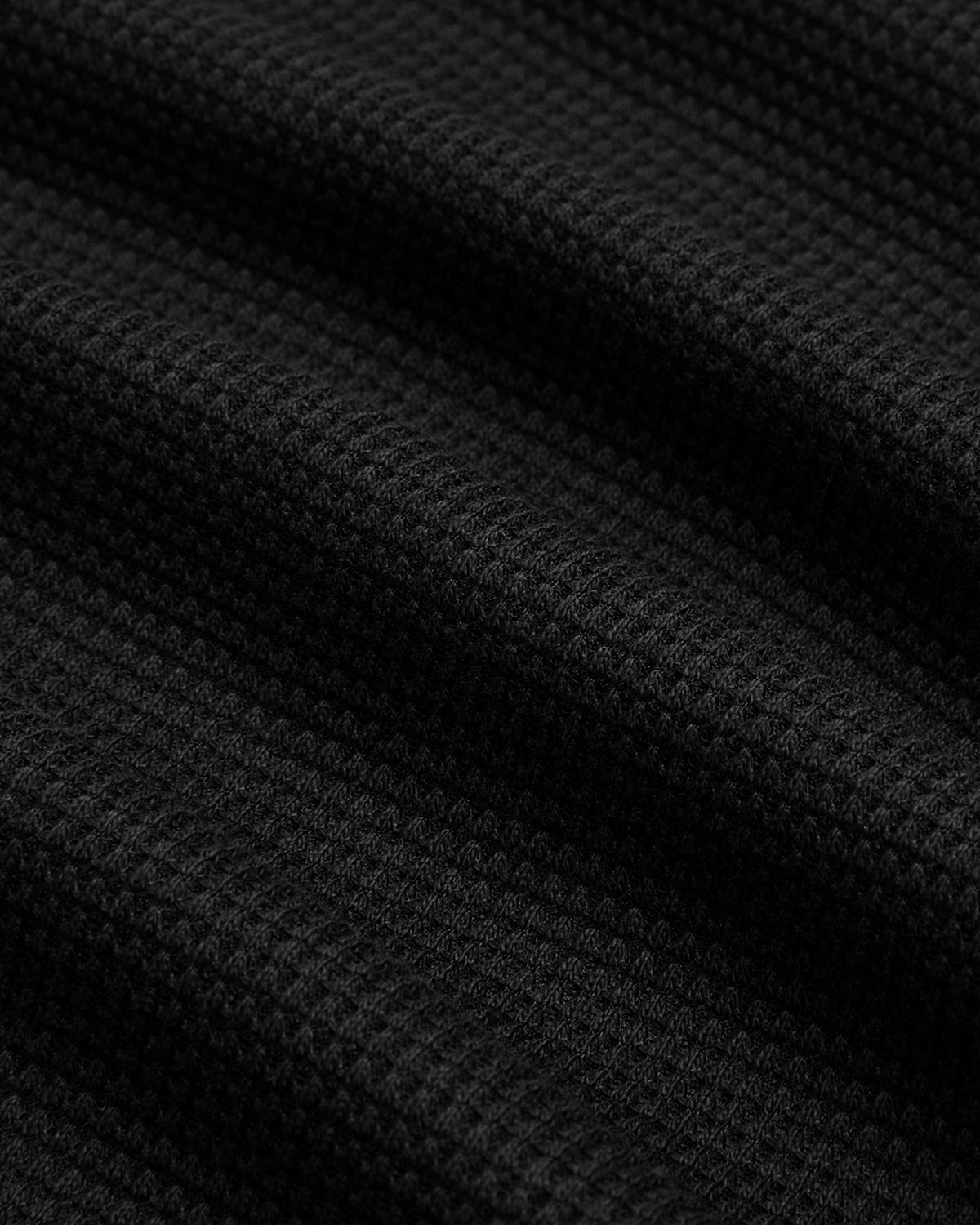Corteiz HMP Classic Tank Top black, close-up of the ribbed waffle-knit fabric