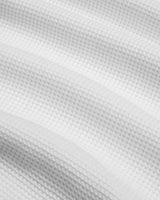 Corteiz HMP Classic Tank Top white, close-up of the ribbed waffle-knit fabric