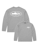 Corteiz OG Island LS Tee Heather Grey