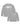 Corteiz OG Island LS Tee heather grey, cotton long sleeve shown flat with the large white Alcatraz Island oval on the back and a small island hit on the left chest