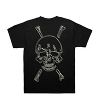 Revenge Crossbones Tee Black Back View