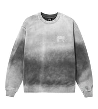 Revenge Distressed Washed Embroidered Crewneck Charcoal