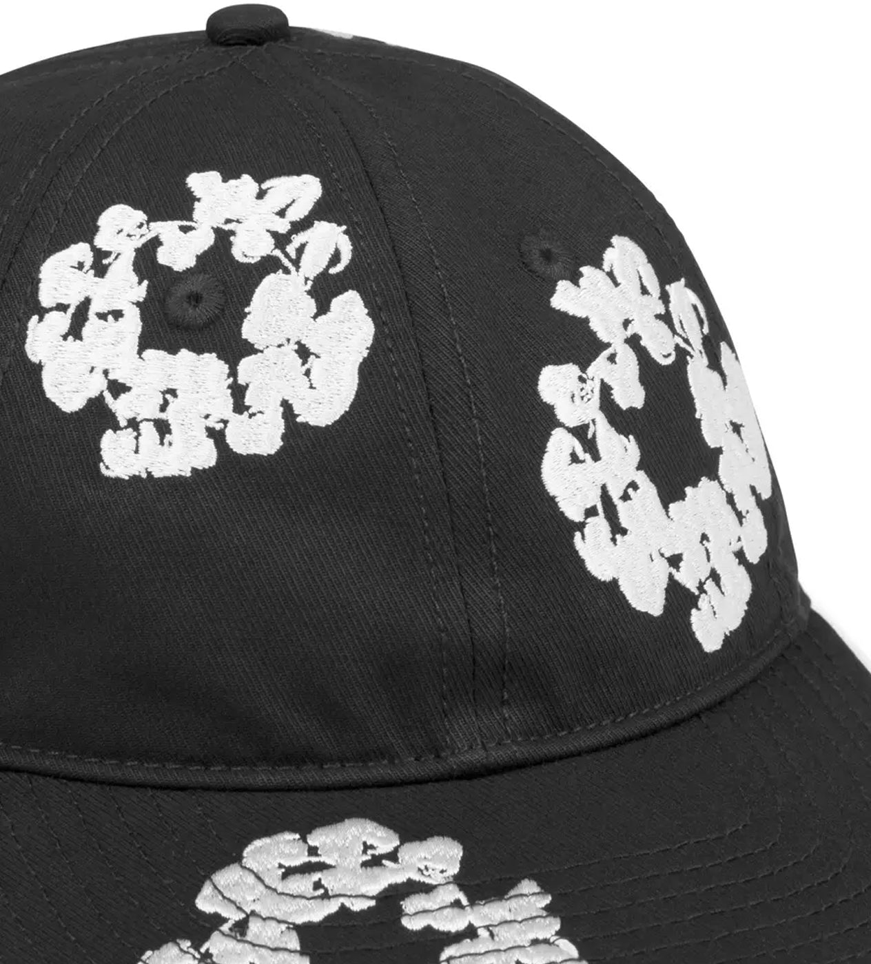 Denim Tears Cotton Wreath Dyed Cap Black