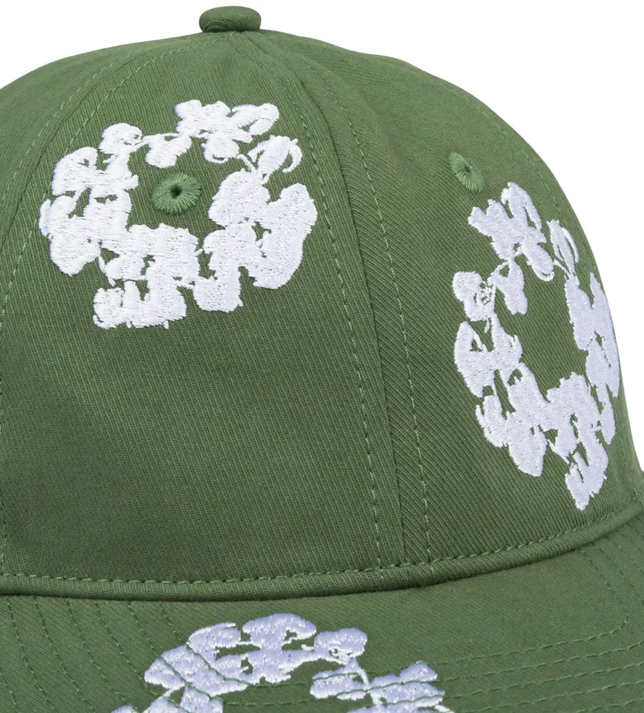 Denim Tears Cotton Wreath Dyed Cap Green